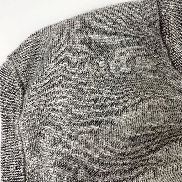 Toscano Men's Firenze 100% Merino Wool Sz Large Gray V-Neck Sweater Vest Thin - Picture 5 of 7